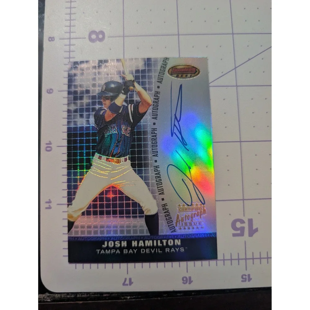 2001 Bowman's Best Josh Hamilton Autograph Tampa Bay Devil Rays BBA-JH
